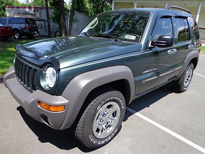 2003 jeep liberty sport 4x4 new car dealer trade clean carfax
