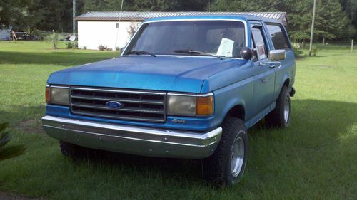 1990 Ford Bronco Custom Sport Utility 2-Door 5.0L Police package, ex-FWC vehicle, US $3,500.00, image 14