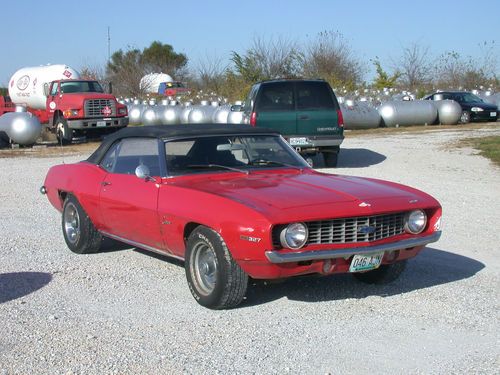 1969 chevrolet camaro base convertible 2-door 5.4l