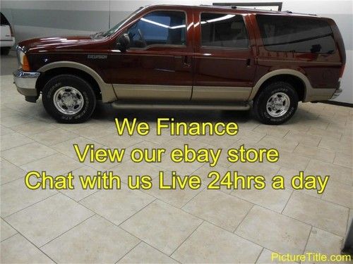00 ford excursion limited 2wd v10 leather 3rd row finance texas