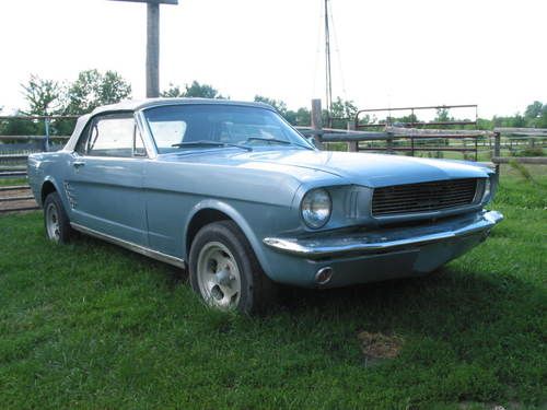 1966 ford mustang convertible 6 cylinder 3 speed manual