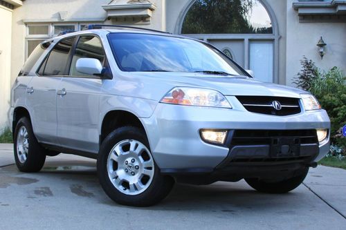 2001 acura mdx sh-awd siilver on black leather heated seats moonroof tow package