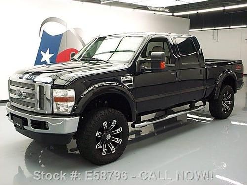 2008 ford f-250 lariat crew 4x4 rear cam lifted 20s 65k texas direct auto