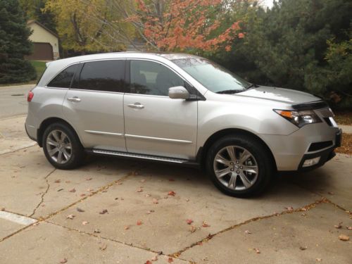 2012 acura mdx awd tech pkg extras sport running boards hitch mint low miles