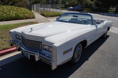 1976 original 16k miles car in original striking triple white color combination!