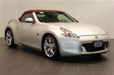 2010 nissan 370z silver convertible touring navigation heated cooling seats