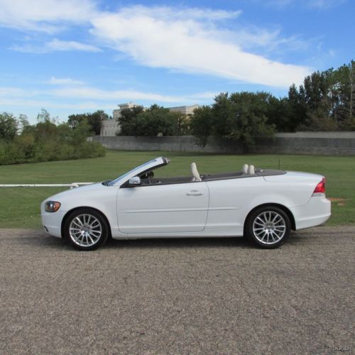 09 c70 t5 hardtop convertible white/tan leather 79k auto immaculate