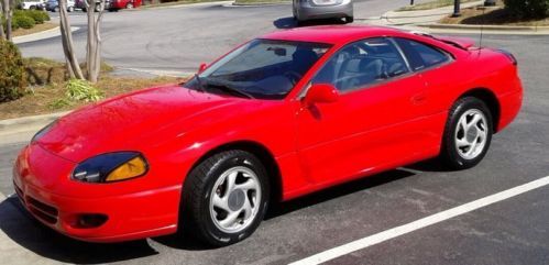 1994 dodge stealth r/t hatchback 2-door 3.0l 5 speed red clean car fax and title