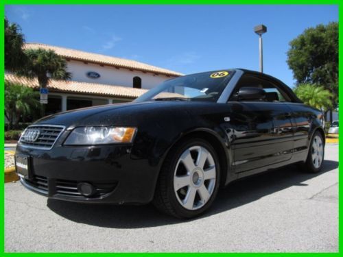 06 black a-4 1.8-t turbo 1.8l i4 convertible *heated leather seats *cd changer