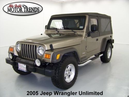 2005 4x4 unlimited soft top boards 5 speed cruise alloys jeep wrangler 76k
