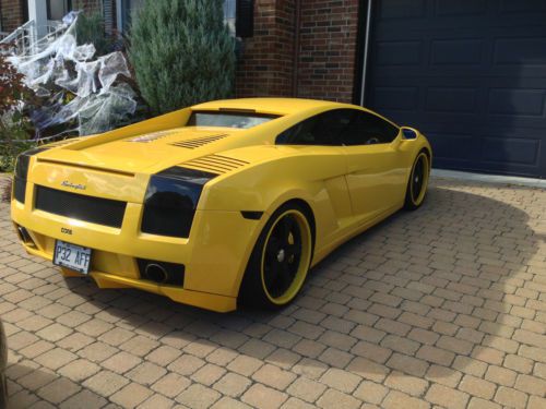 2005 lamborghini gallardo coupe only 15k miles yellow stunning with wheels