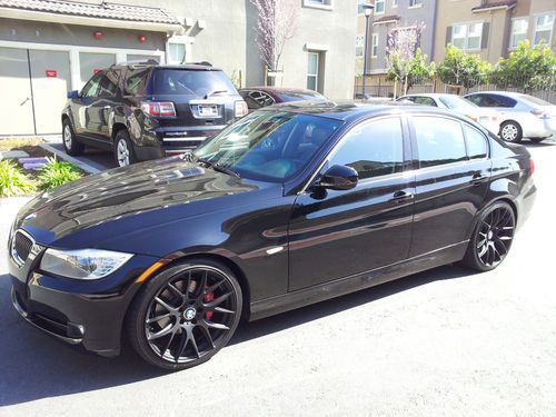 2009 bmw 328i 4dr black 3.0l sport &amp; premium package dakota lthr 19's 32k miles!