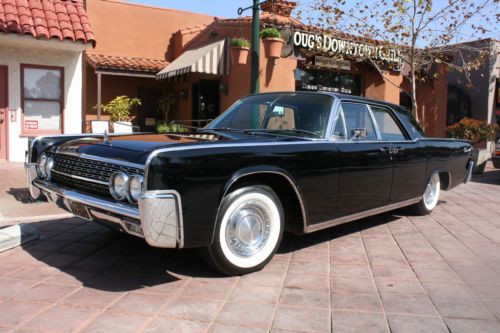 1962 lincoln continental restored, rare factory black on black, 1961 1963 style