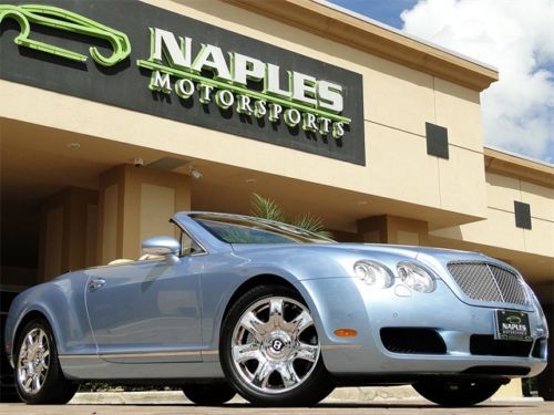 2007 bentley continental gtc, silverlake with magnolia, chrome wheels, excellent