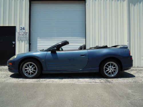 2002 mitsubishi eclipse spyder gt convertible 5-speed ...no reserve!