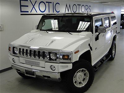2004 hummer h2 awd! nav heated-sts 3rd-row moonoroof running-boards bose tow-pkg