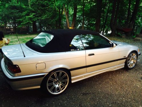 2 door bmw e36 m3 silver convertible