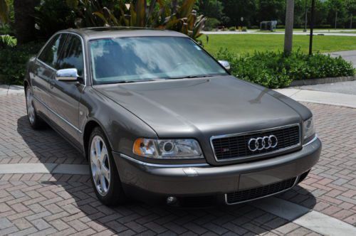 2002 audi s8 quattro,fl car,2 owners,htd seats front and rear,suede interior,