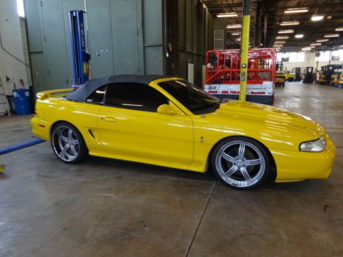 1995 ford mustang gt cobra convertible 5.0l forged 20&#034; wheels 5 speed