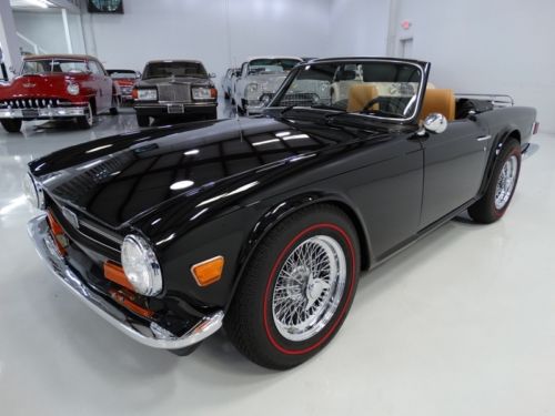1974 triumph tr6 convertible, chrome wire wheels, auxiliary hard top