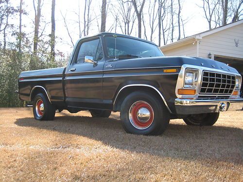 1979 ford f-100 swb factory a/c  automatic great shape see videos!!