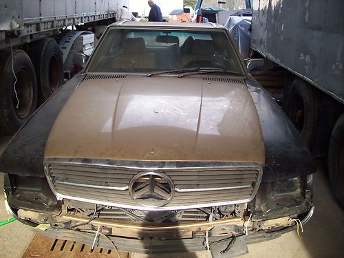 1985 mercedes-benz 380sl 380 sl project car located in central nj hightstown