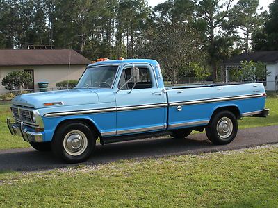 1972 ford f250 ranger camper special 360 engine low miles extra clean no reserve