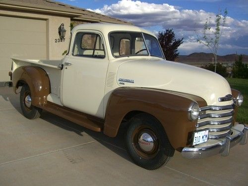 1951 chevrolet truck 3100 5-window 235 4-speed