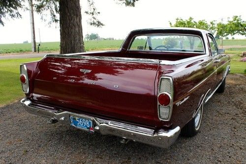 1966 ford ranchero custom, rare bucket seats, a-code 289cid auto, 79k, restored!