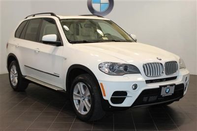 White bmw x5 diesel navigation bluetooth leather moonroof park distance