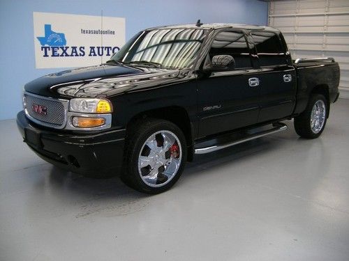 We finance!!  2006 gmc sierra 1500 denali awd roof tv heated seats 22 rims 1 own