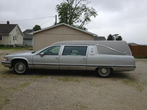 1994 cadillac hearse funeral coach ss  silver