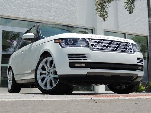 Brand new range rover hse white on white pano roof 22 factory wheels export rea