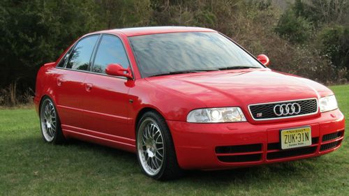 2001 laser red audi s4 only 50k miles! o.c.t. tuned stage 6