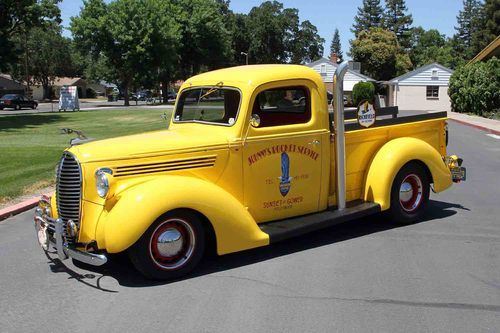 1938 ford pickup streetrod chevy 350/700r4 corvette yellow mustang ii ps pdb ac
