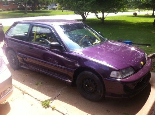 Purchase Used 1990 Honda Civic Hatchback Sohc Vtec Cage Body Kit Many Extras In Quincy Illinois United States For Us 1 000 00