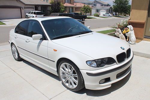 Bmw 2004 e46 330i zhp performance sport &amp; cold weather alpine white sedan auto