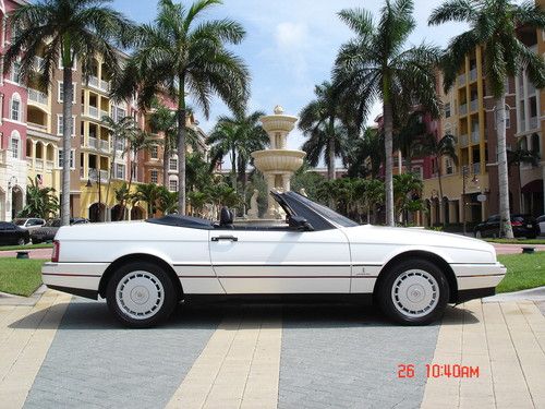 1992 cadillac allante convertible 1 owner 41k miles pearl white 3 day auction