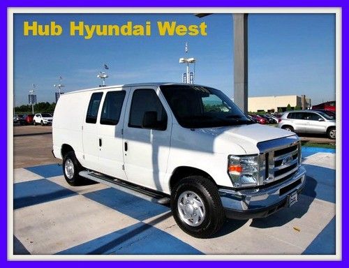 2012 ford e250 cargo van low miles clean carfax mint warranty 1-owner we finance