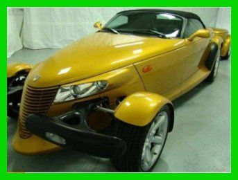 2002 prowler 3.5l v6 24v automatic rwd convertible leather keyless entry cd gold
