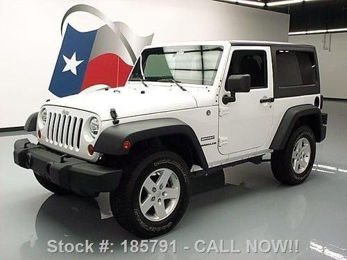 2012 jeep wrangler sport 4x4 hard top 6-speed only 19k! texas direct auto