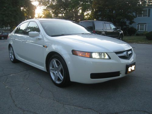2005 acura tl 119k pearl white with tan leather