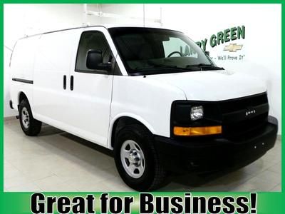 White utility van 4.3l v6 rwd automatic abs a/c ladder roof rack like new tires