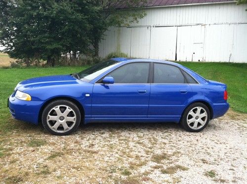 2000 audi s4 nice car blue well maintained with records awd twin turbo v6 sporty