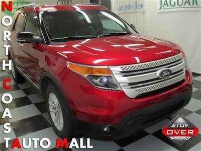 2013(13)explorer xlt 4wd red/blk fact w-ty 3rd row seat save huge!!!