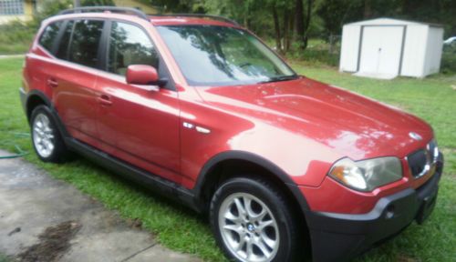 Hot red, excellent condition bmw suv