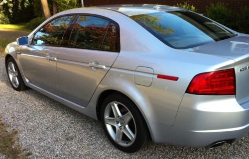 2005 acura tl 3.2l v-tec automatic silver w/black leather