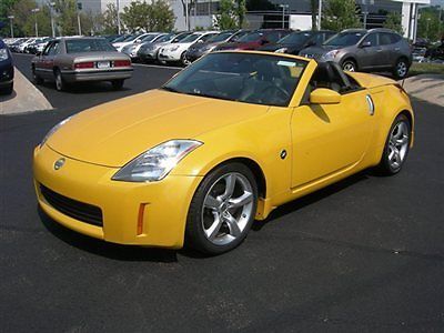 2009 350z roadster touring 6 speed manual, bose, leather, yellow, 88521 miles