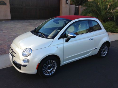 2012 fiat 500 c lounge convertible - jlo edition - made famous in tv commercial