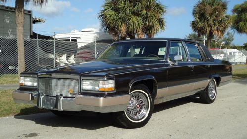 1991 cadillac fleetwood brougham , 63,000 act miles, stunning colors